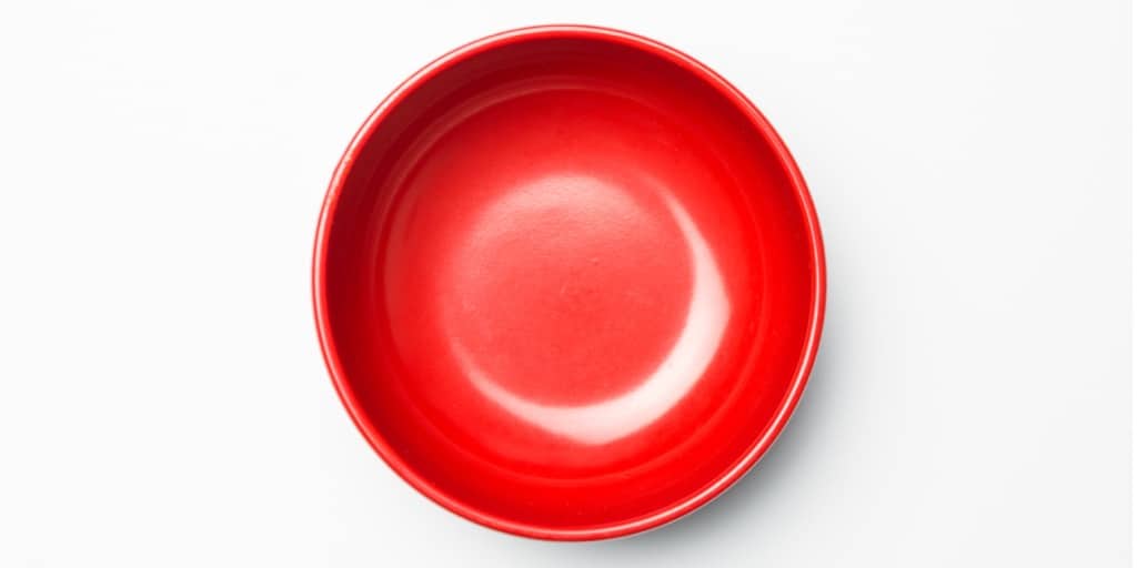 Vægttab uden motion: Rød tallerken